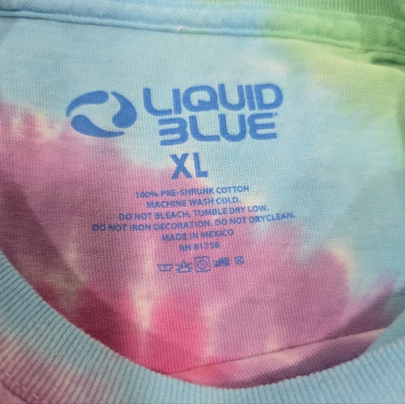 Liquid Blue Grateful Dead Spiral Bears Tie Dye T-Shirt XL - Picture 5 of 5